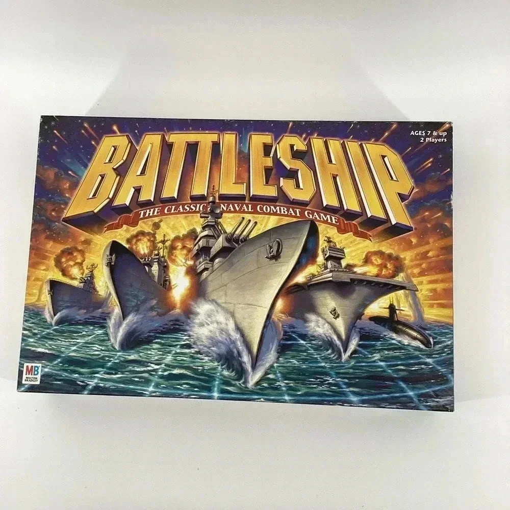 Vintage Battleship The Classic Naval Combat Game 2002 Edition Milton Bradley